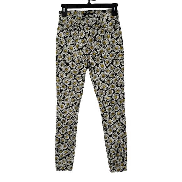 7 For All Mankind Daisy skinny jeans black white size 24 - Picture 2 of 12